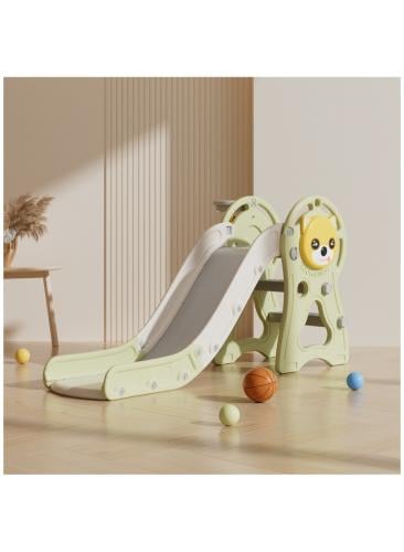 زحليقة  علي شكل كلب  قابلة للطي مع كرة سلة