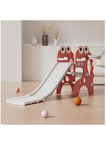زحليقة قابلة للطي علي شكل ديناصور مع كرة سلة 135*68*31 سم ابعاد الكرتون:108*36*56سم