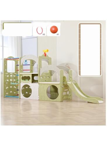 ملعب شامل مع زحليقة  ومرجيحة ومنطقة العاب