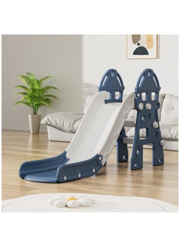 زحليقة علي شكل قلعة قابلة للطي ,أزرق FJY-42