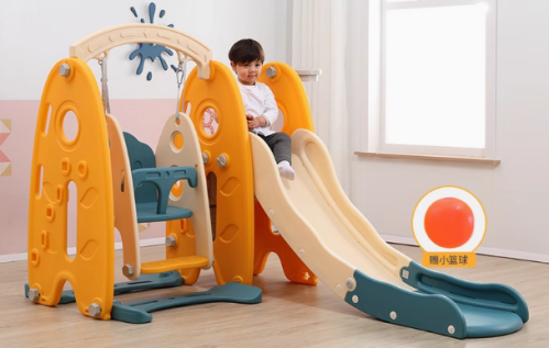 زحليقة مع مرجيحة للاطفال مقاس:185*150*117سم FJY-JD36