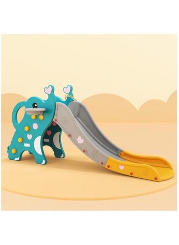 زحليقة علي شكل فيل قابلة للطي مع كرة سلة ,متعدد الألوان FJY-40   ابعاد المنتج:190*32*80سم ابعاد الكرتون::108*20*58سم