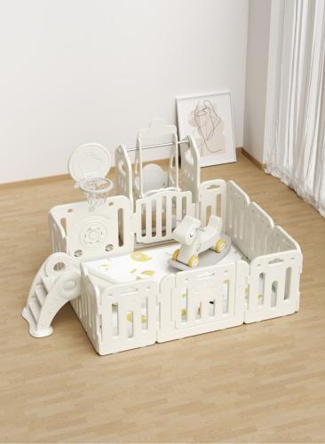 غرفة العاب أطفال  قابلة للطي مع مرجيحة وزحليقة وحصان هزاز  وحلقة كرة سلة وسبورة رسم  6*1 ,150*180 سم,FJY-22C092