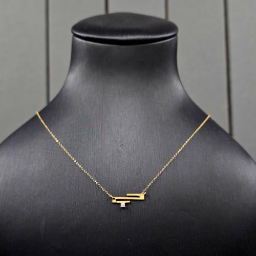 عقد كلمة حب عيار 18