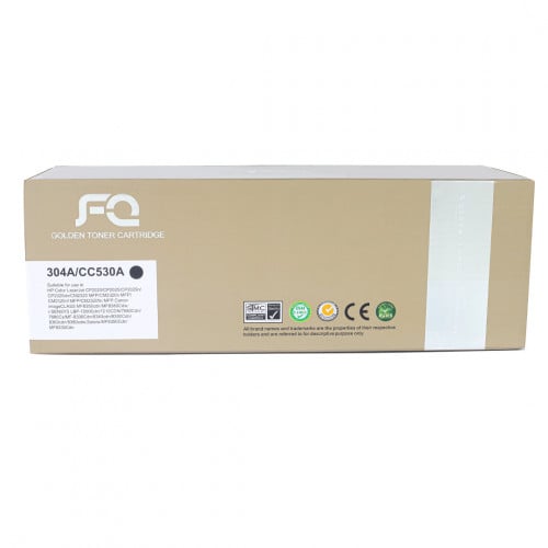 حبر ليزر FQ 304A الذهبي متوافق مع CC530A اسود