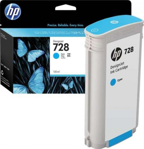 حبر سائل اتش بي أصلي 728 F9J67A 130ML سماوي