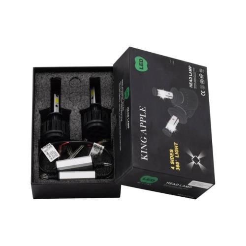 طقم ليد H1 اللون 6000K ثندر KING APPLE