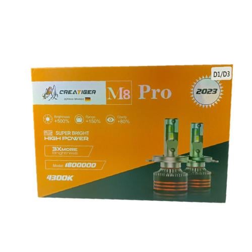 طقم ليد D1/D3 تايجر 4300K TIGER M8 PRO