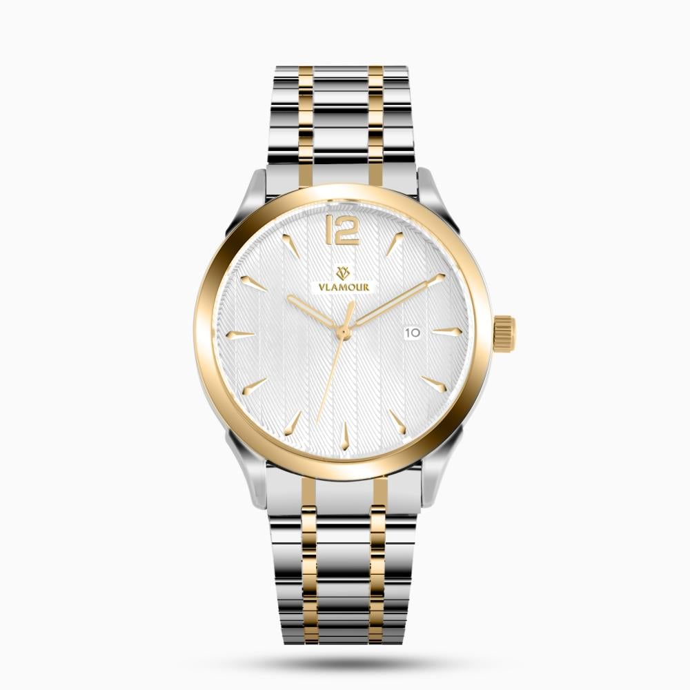 ساعة رجالية ستيل بلون فضي