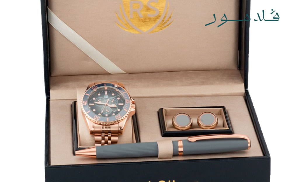 طقم ساعه رجالي