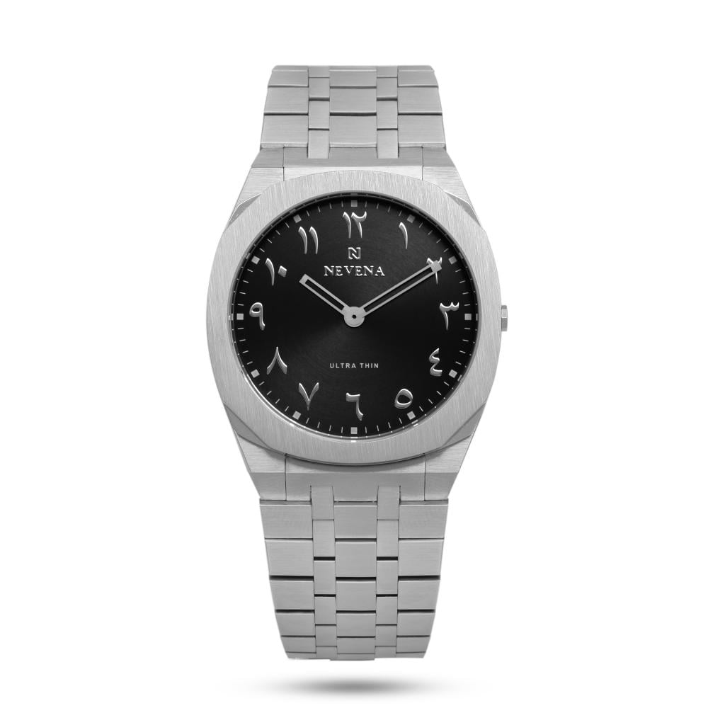 ساعة الحلم الرجالية ستيل باللون الفضي