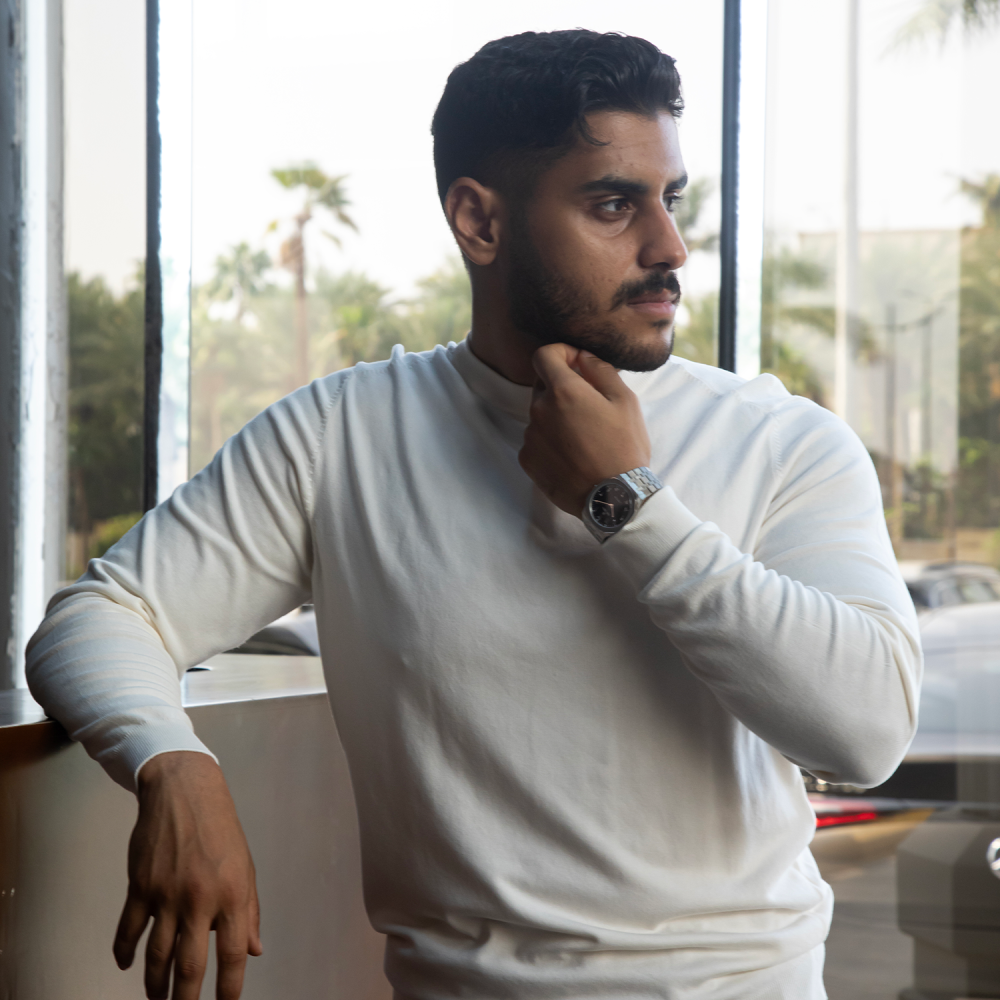 ساعة الحلم الرجالية ستيل باللون الفضي