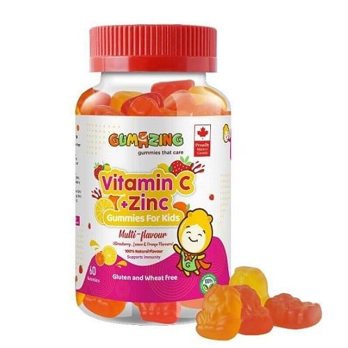 Vitamin C + Zinc Gummies for kids from Gumazing 60 Gummies