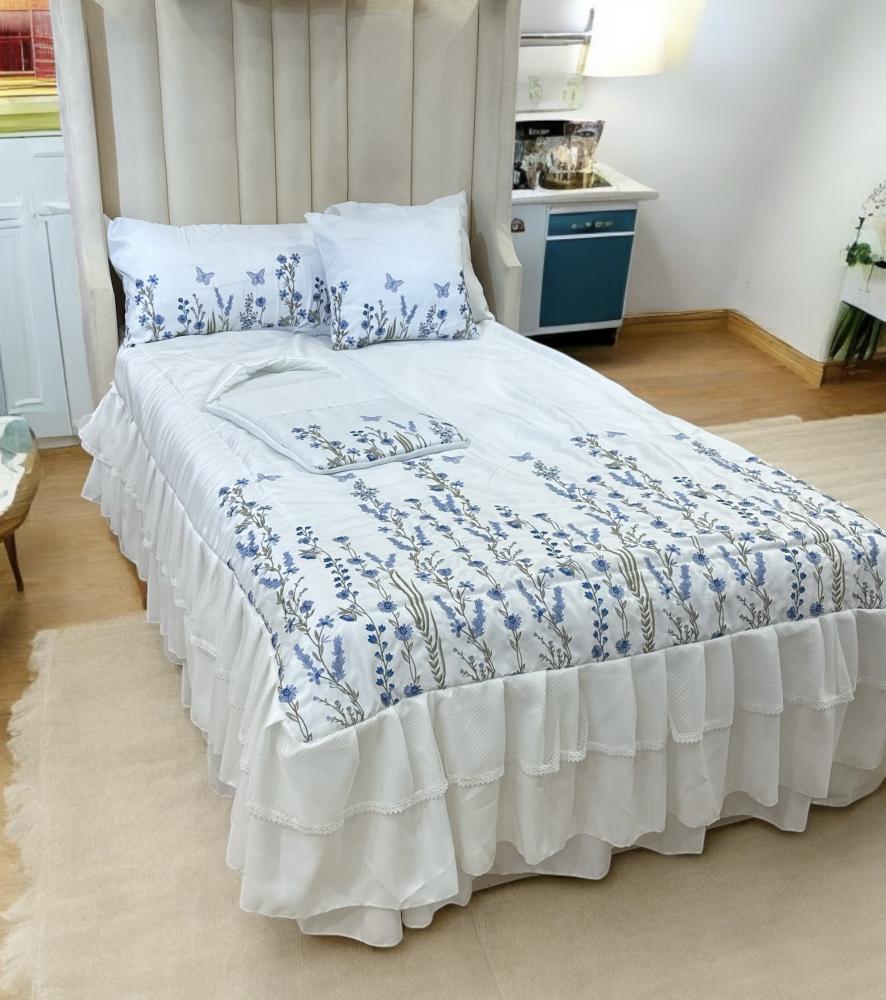 مفرش إستقبال همسات الأزهار السماوية