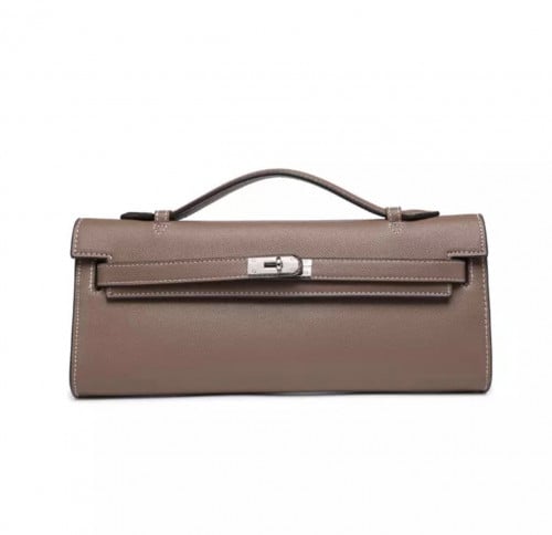 Clutch | Brown Silver