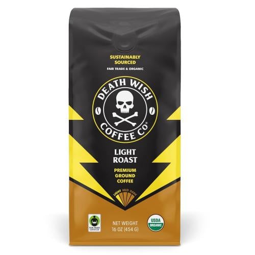 Death Wish Coffee, Organic and Fair Trade, Light R...