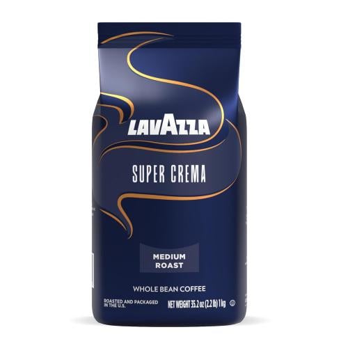 Lavazza Super Crema Espresso Whole Bean Coffee