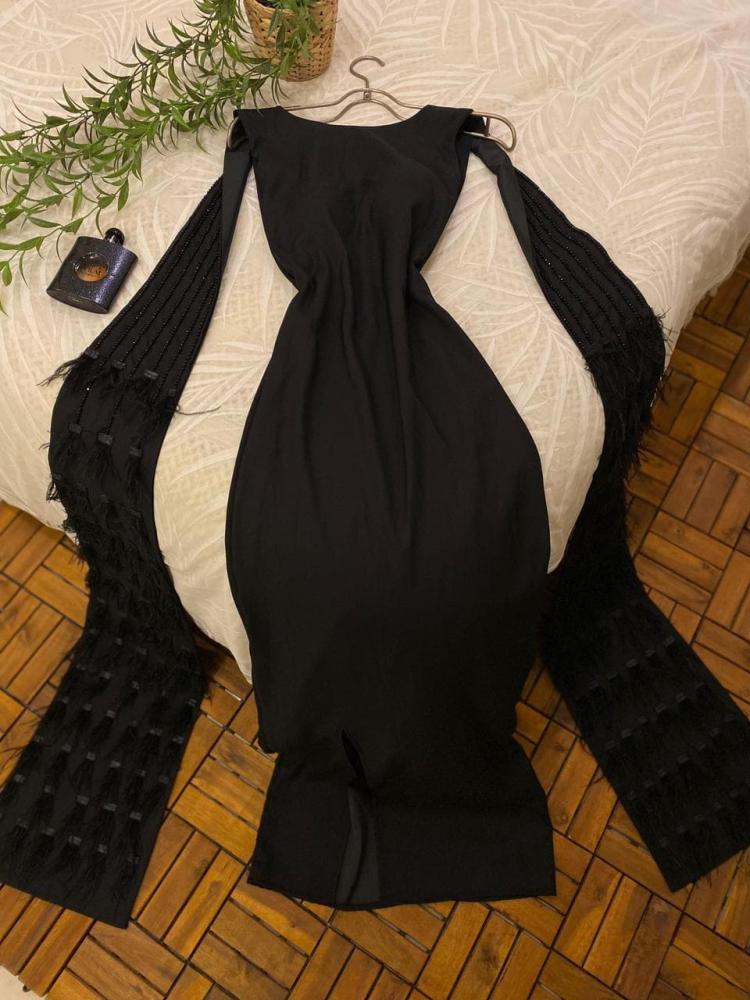 فستان سهره تفته لون اسود