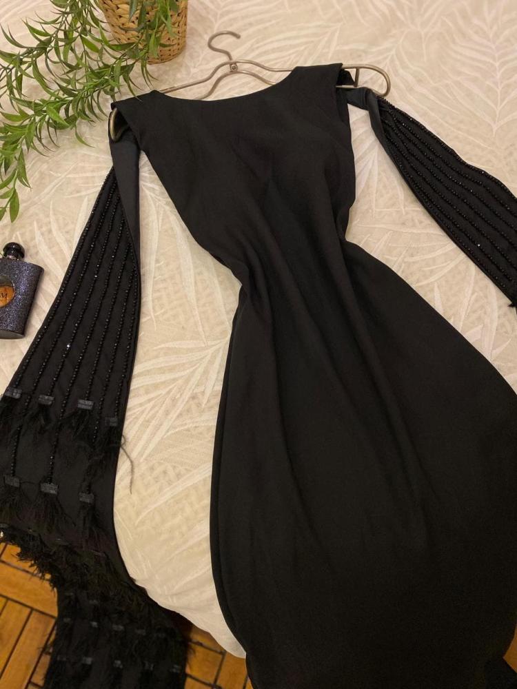 فستان سهره تفته لون اسود