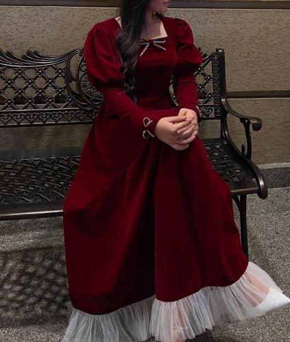 فستان سهره شتوي ساتر