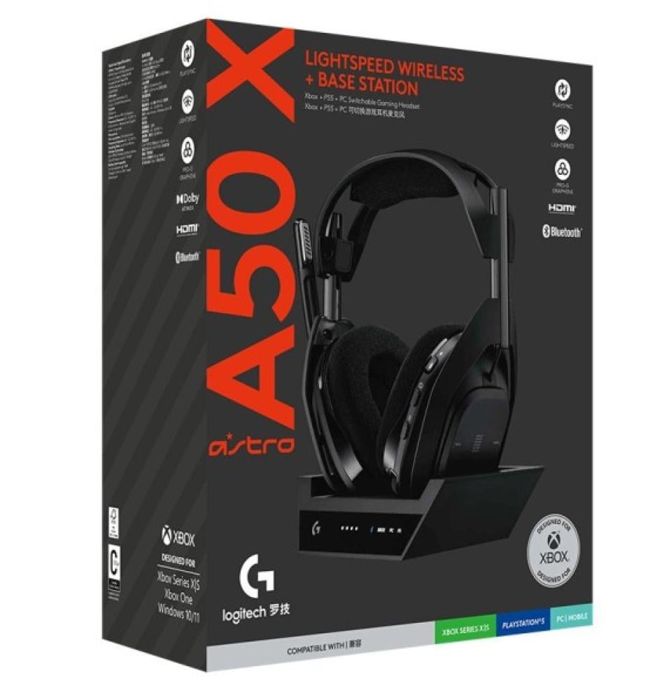 ASTRO A50 X LIGHTSPEED Wireless Gaming Headset Black