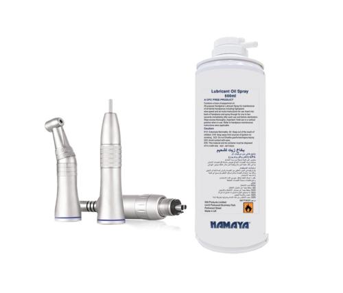 Dental unit handpiece lubricant Oil Spray