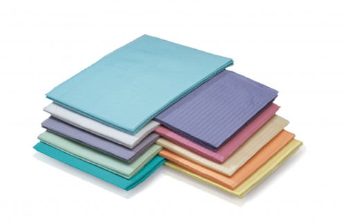 فوط صدرية للمريض Patient Towels 2Ply Tissue + 1Ply Poly