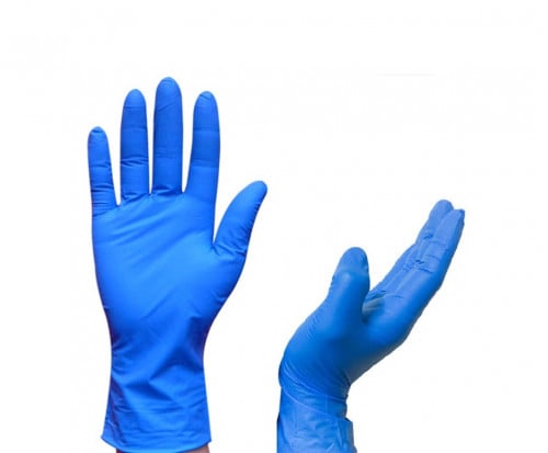 Vinyl Nitrile Glove Blue Color Medium