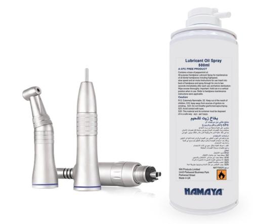 Dental unit handpiece lubricant Oil Spray