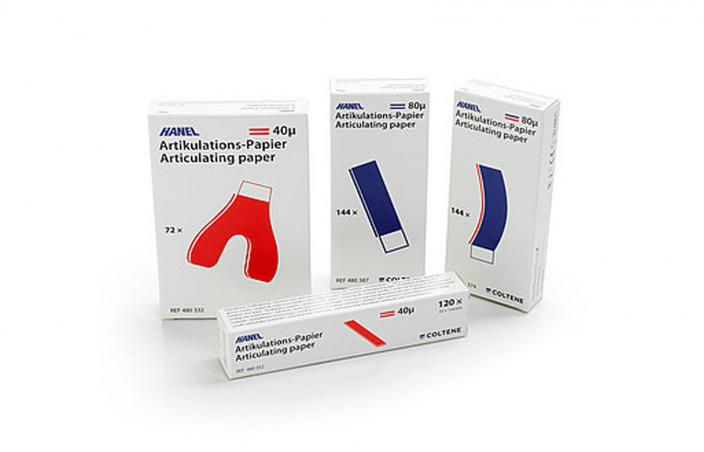Hanel Articulating Paper 80M Blue/Red, Pk/144Pcs - شركة اسنان الطبية