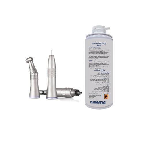 Dental unit handpiece lubricant Oil Spray