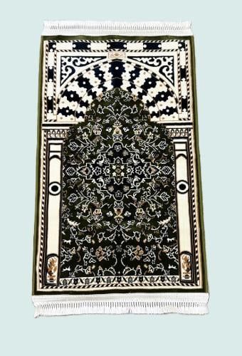 Karpet Rawdah - mihrab hijau