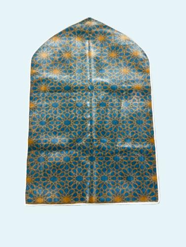 سجادة الروضة _ مقصوص سماوي غامق