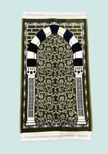 سجادة الروضة _ محراب اخضر