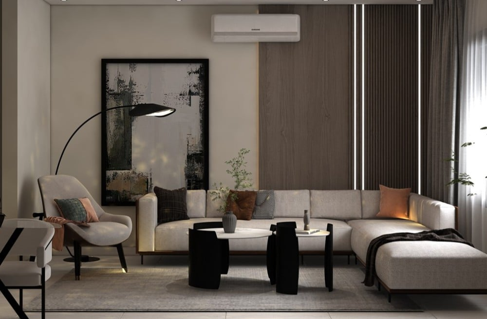 توزيع الاثاث في التصميم الداخلي