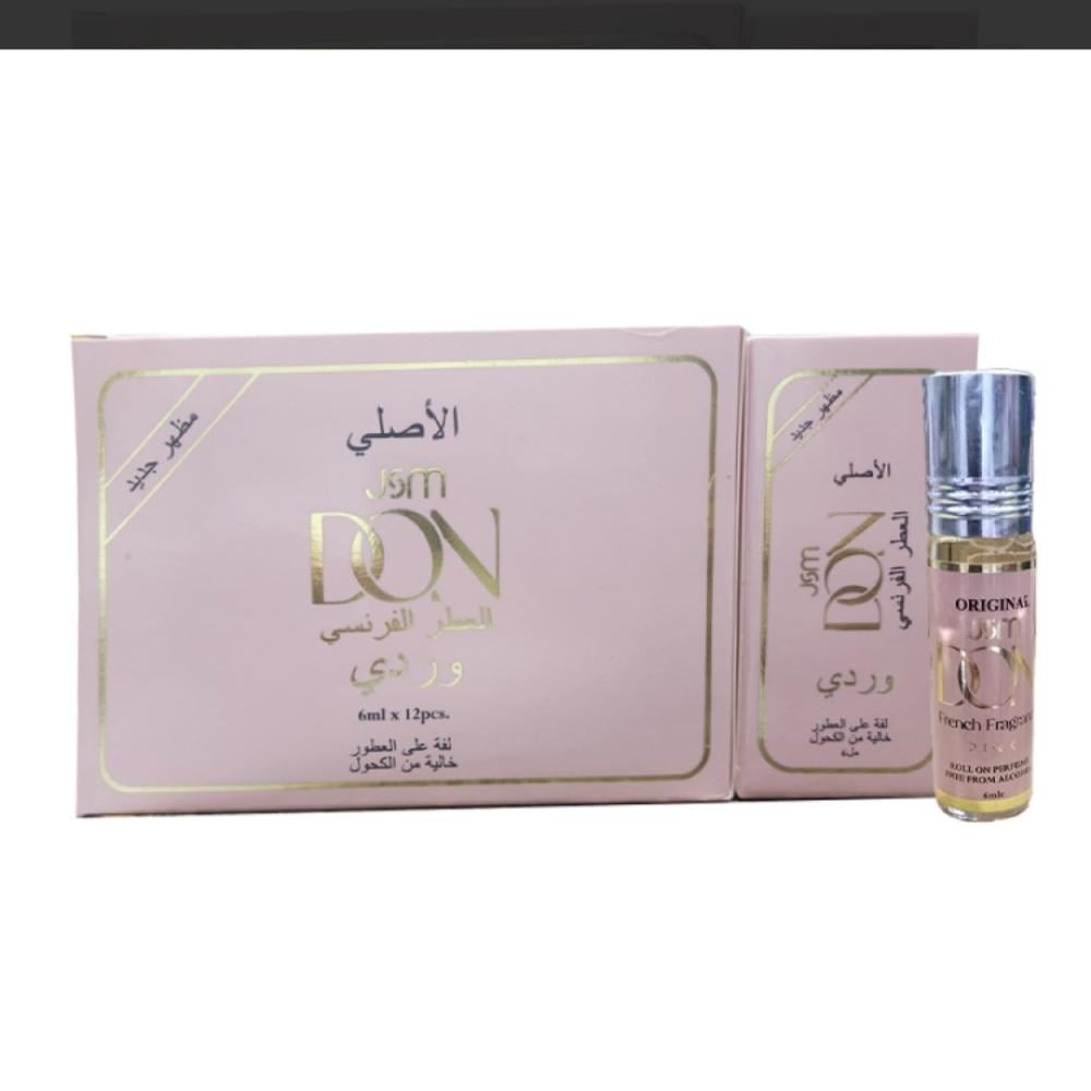 عطر دون وردي رول خالي من الكحول درزن 6مل ×12