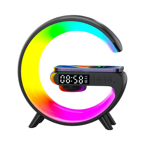 متعددة الوظائف شاحن لاسلكي حامل الوسادة RGB ضوء ال...