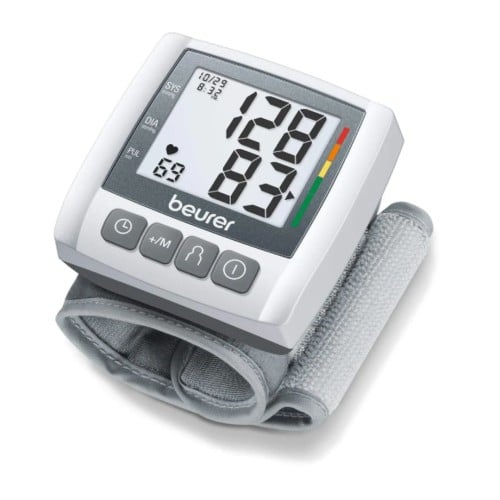 جهاز قياس ضغط الدم من المعصم من بيورير ,أبيض ,BC30