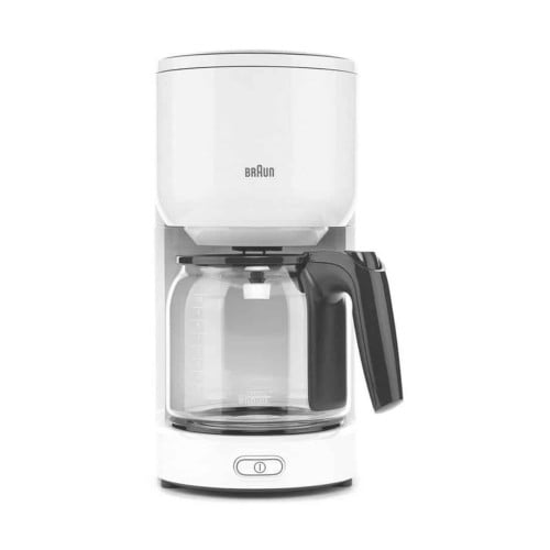 braun coffee maker white