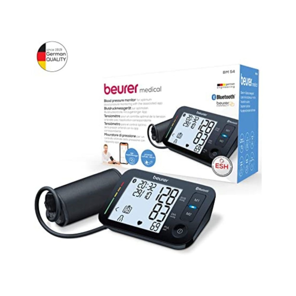 Beurer Smart Upper Arm Blood Pressure Monitor, BM54