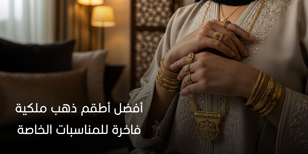 أفضل أطقم ذهب ملكية فاخرة للمناسبات الخاصة من طرف