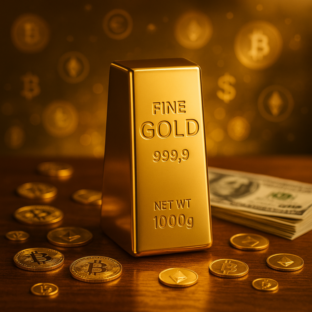 الذهب والعملات الرقمية، صراع العمالقة في عالم الاستثمار: