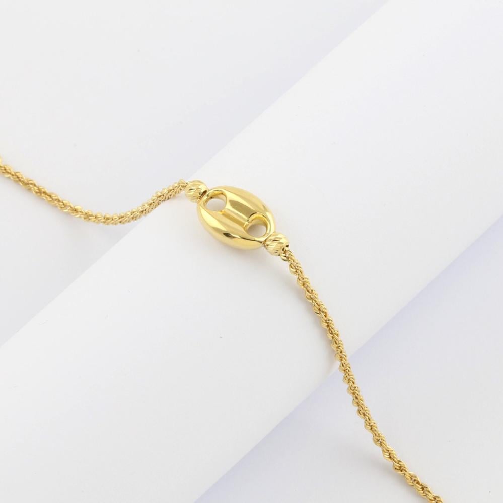 اسوارة ذهب بتصميم عين النمر - عيار 18