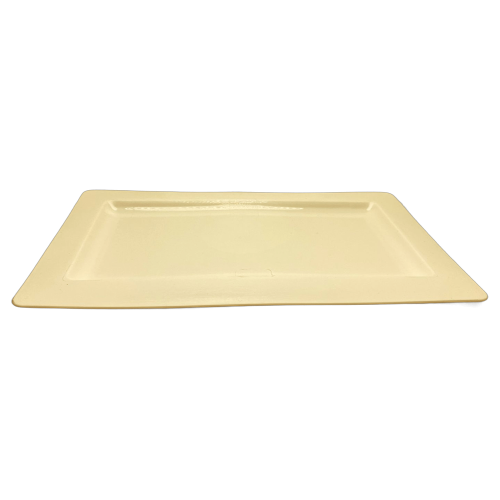 صحن مستطيل أفق ابيض مزخرف 30 حبة RP-1W