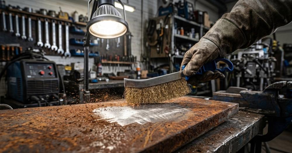 Heavy Duty Wire Brush for Rust Removal