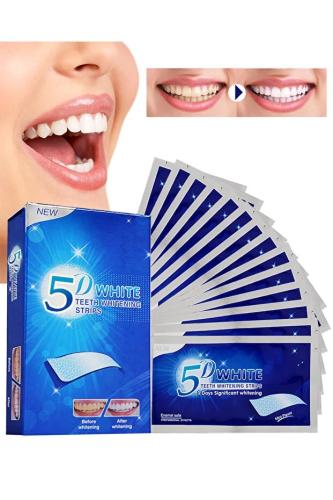 L&Wen شرائط تبييض الأسنان 5D White - 14 زوجًا