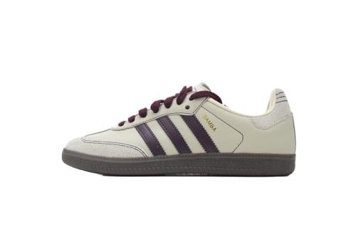 Adidas Samba OG "Wonder White/Maroon" sneakers