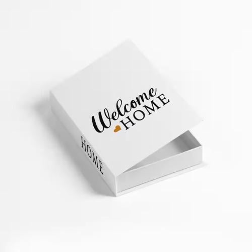 صندوق كتاب ديكوري عصري – تصميم كلمة ترحيبية