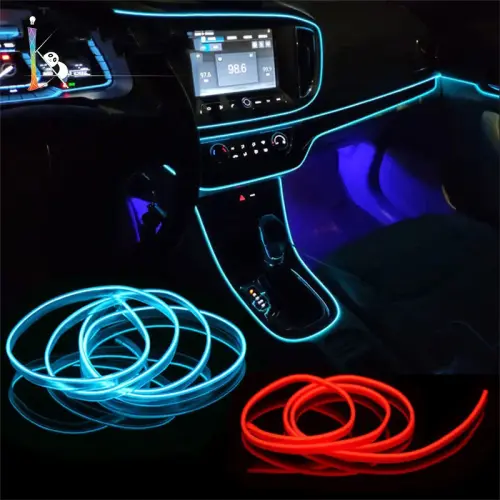 سيارة الداخلية LED قطاع الديكور ، أضواء النيون مرن...