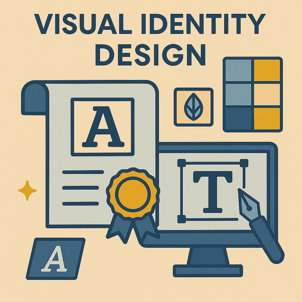 تصميم هوية بصرية احترافية لعلامة تجارية سعودية يضم شعار وألوان وخطوط